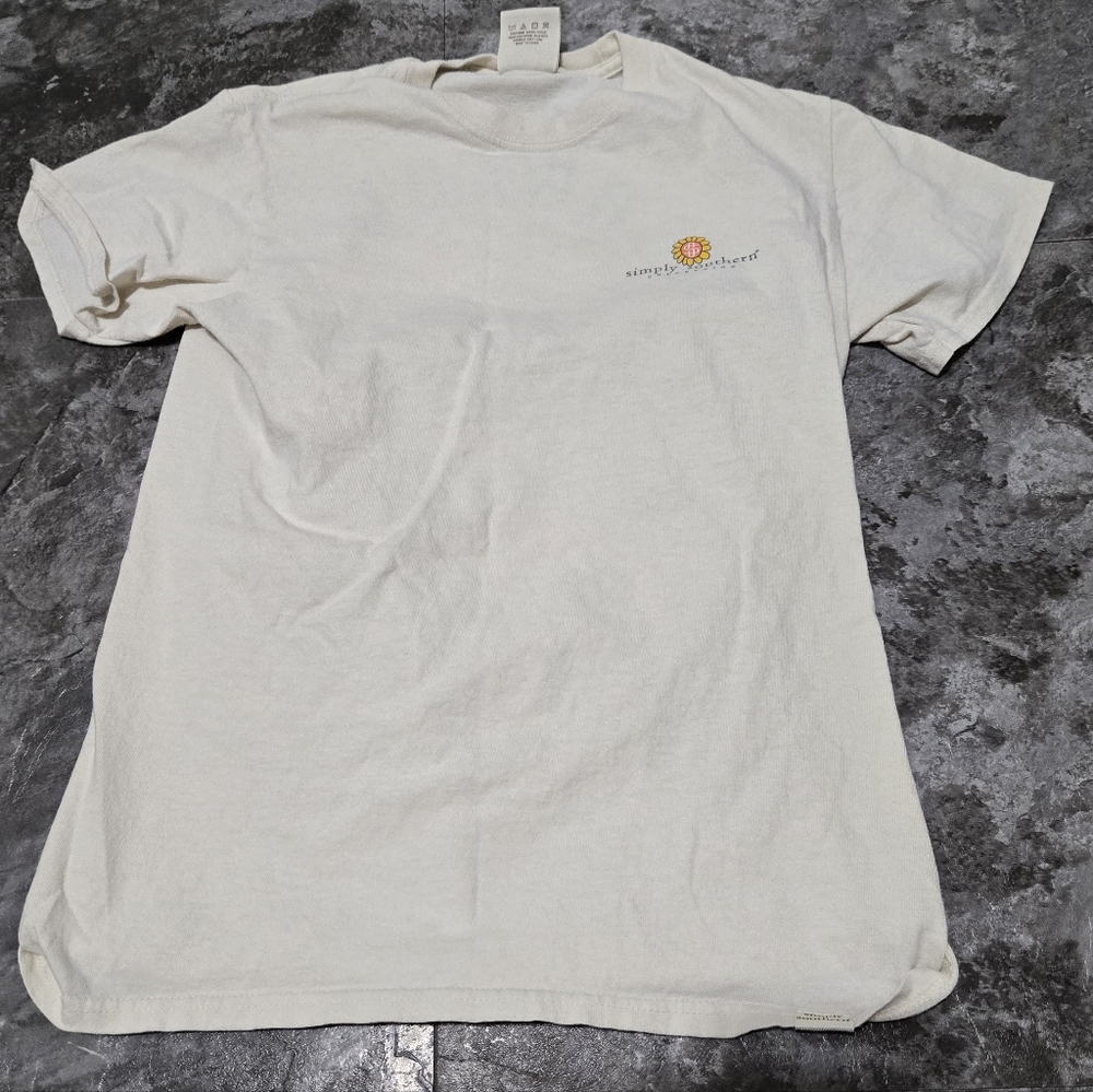 Simply Southern It's a Good Day to Be Happy Hippie Style T-shirt Size Small